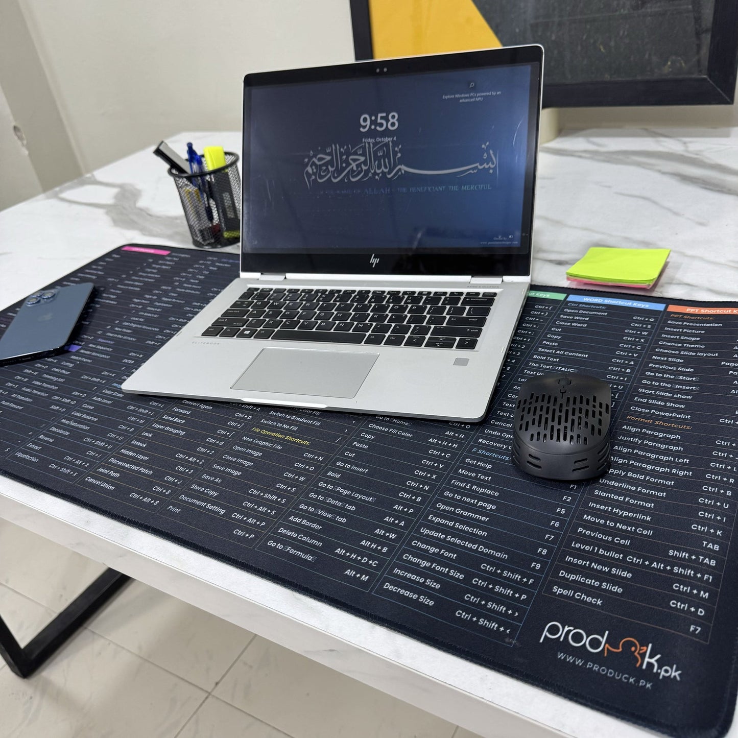 Anti-slip Keyboard Pad with Office And Adobe Software